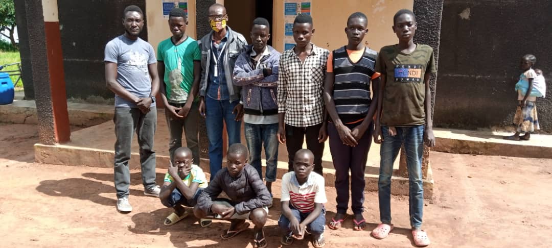 Group of children (Unaccompanied minor) that voluntary returned to Yei and been Received by IPCS